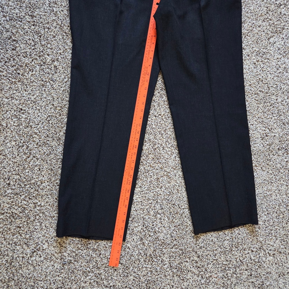 Alberto Kevin Ceramica Charcoal Gray Dress Pants Mens Size 42x32 Flat Front - Picture 5 of 8